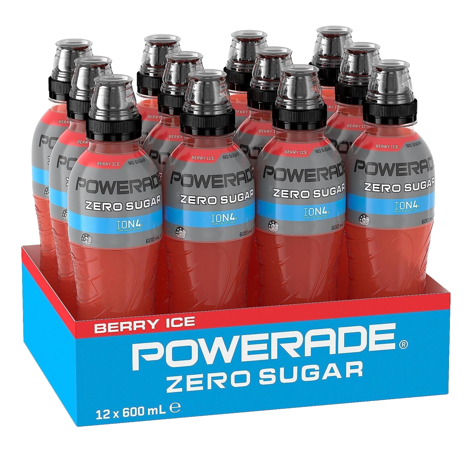 Powerade ZERO SUGAR Berry Ice 600ml Case of 12