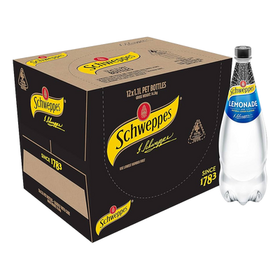 Schweppes Lemonade 1.1L Bottle Case of 12