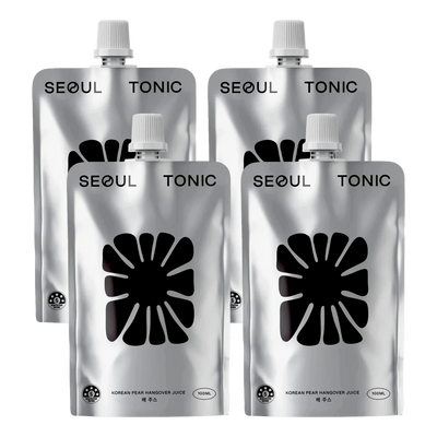 Seoul Tonic Korean Pear Hangover Juice 100ml Pouch 4 Pack