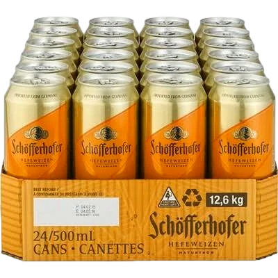 Schofferhofer Hefeweizen 500ml Can Case of 24