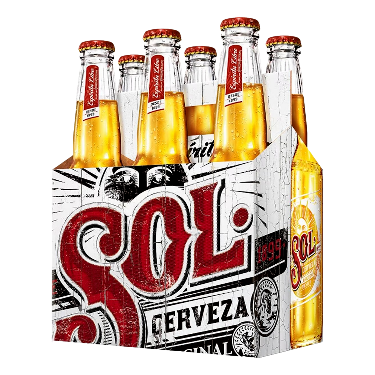 Sol Cerveza Original Lager 330ml Bottle 6 Pack