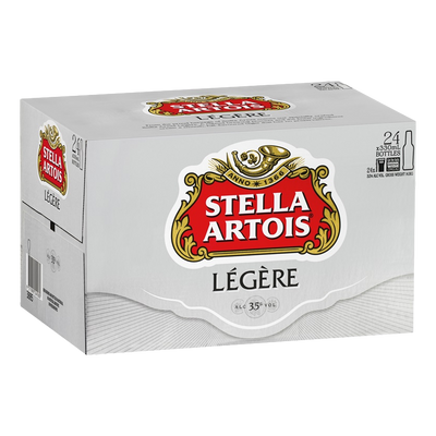 Stella Artois Pilsner Legere 3.5% 330ml Bottle Case of 24