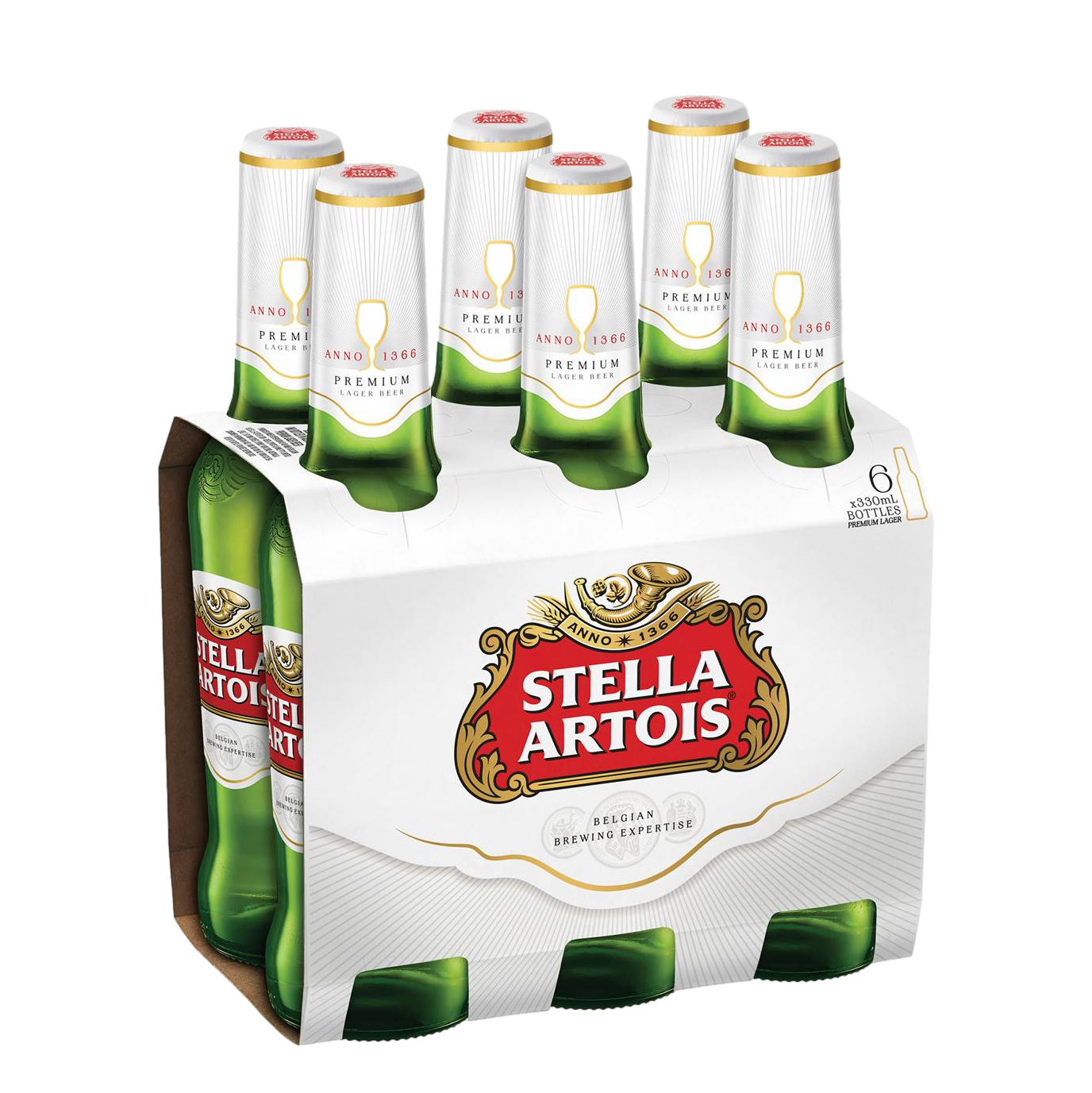 Stella Artois Pilsner 5% 330ml Bottle 6 Pack