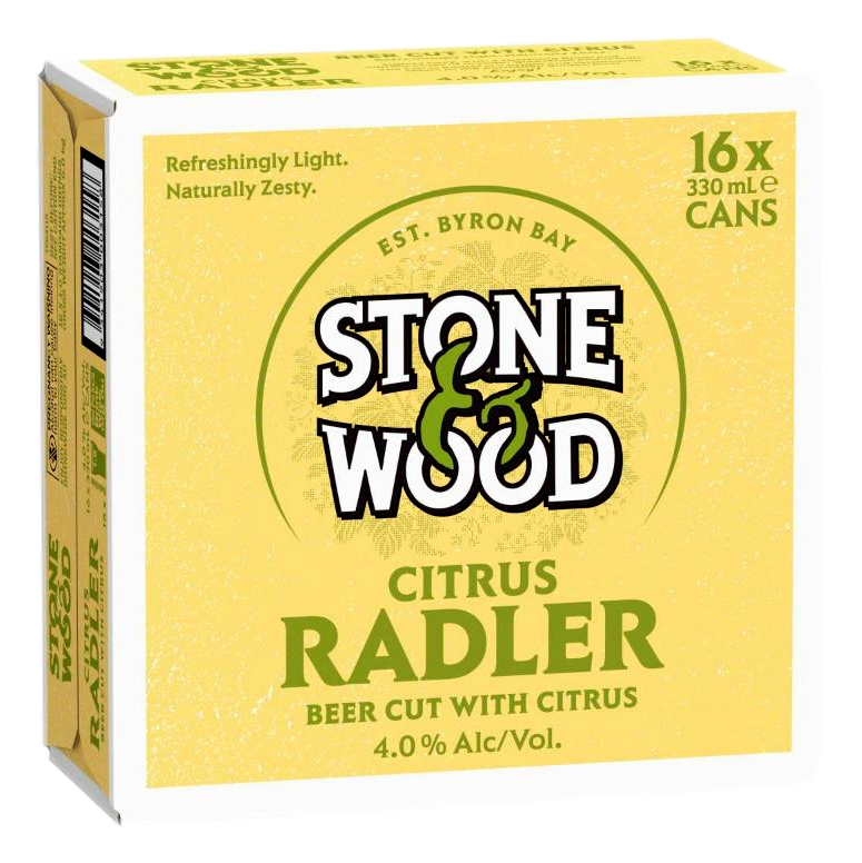 Stone & Wood Citrus Radler 4.0% 375ml Can Case of 16