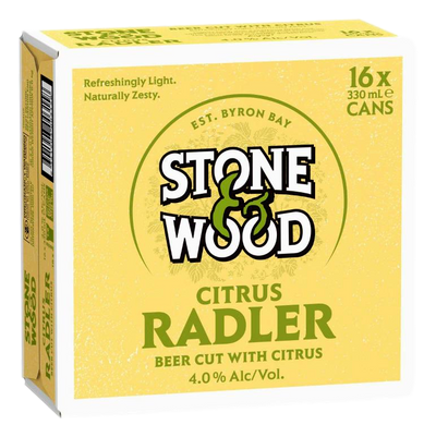 Stone & Wood Citrus Radler 4.0% 375ml Can Case of 16