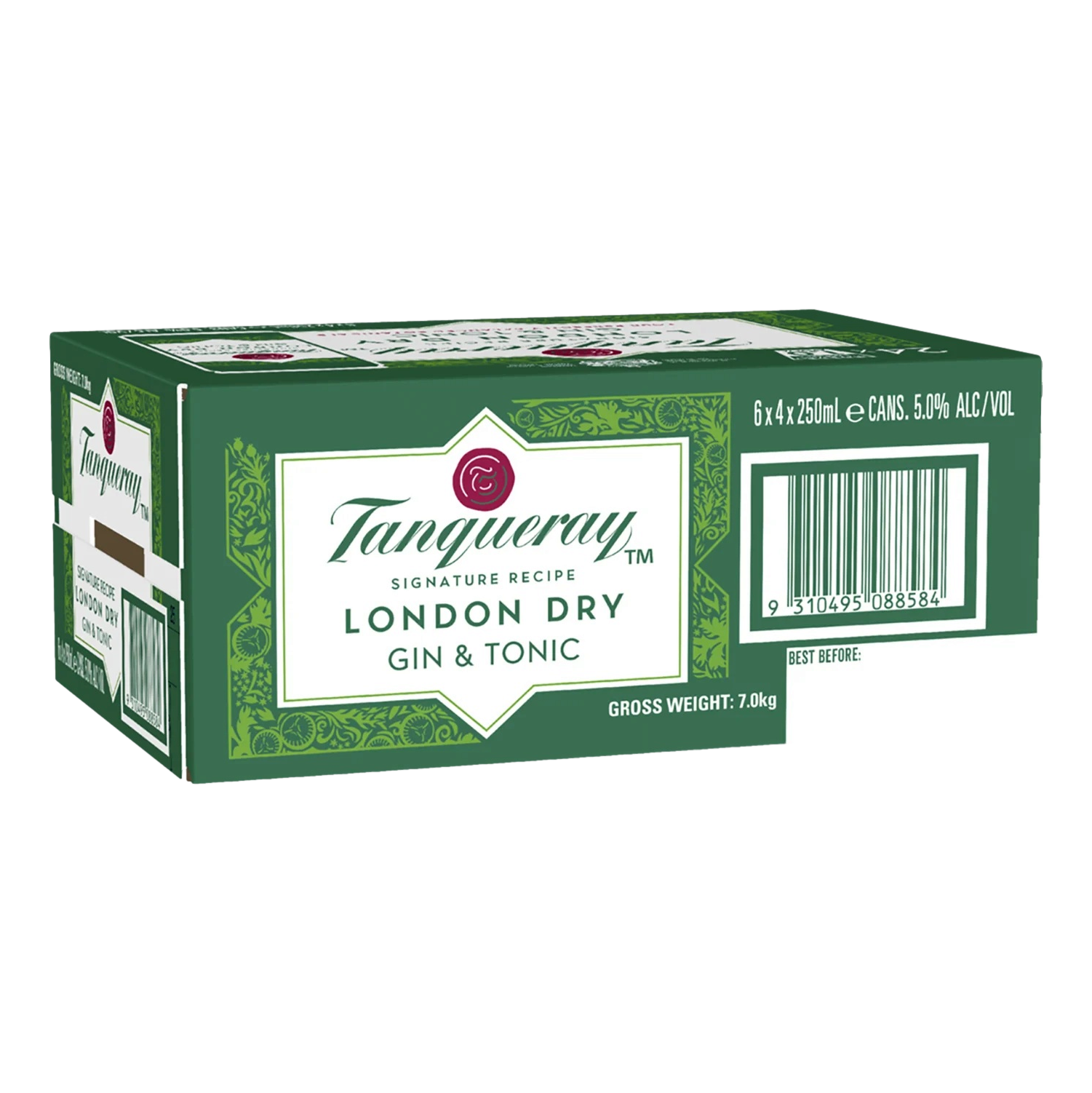 Tanqueray Gin & Tonic 250ml Can Case of 24