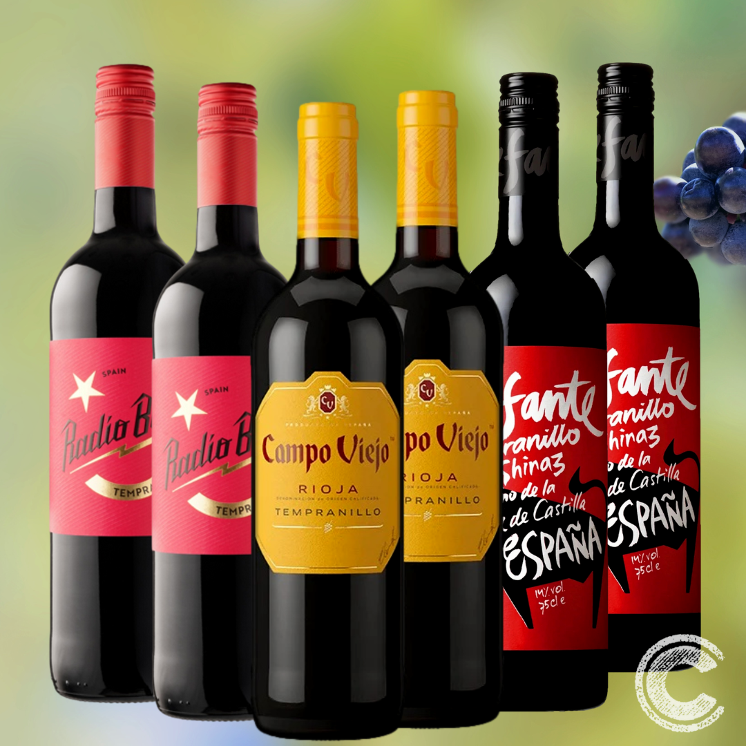 Mixed Red Wine 6 Pack - Tempting Tempranillo
