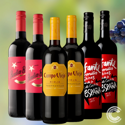 Mixed Red Wine 6 Pack - Tempting Tempranillo