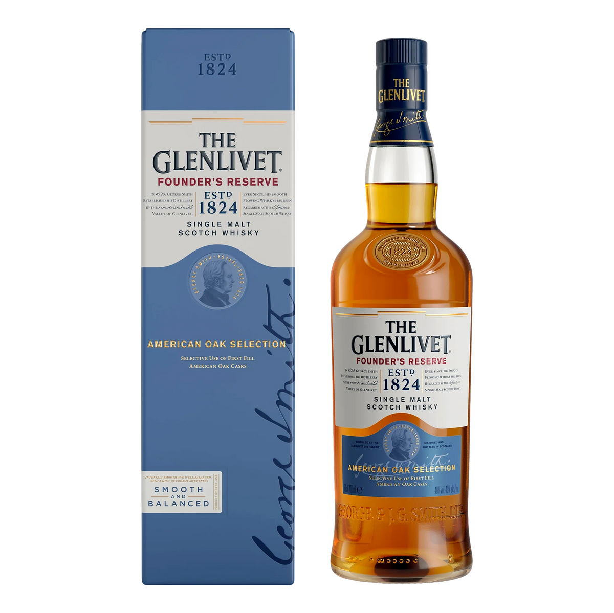 The Glenlivet Founders Reserve Single Malt Scotch Whisky 700ml