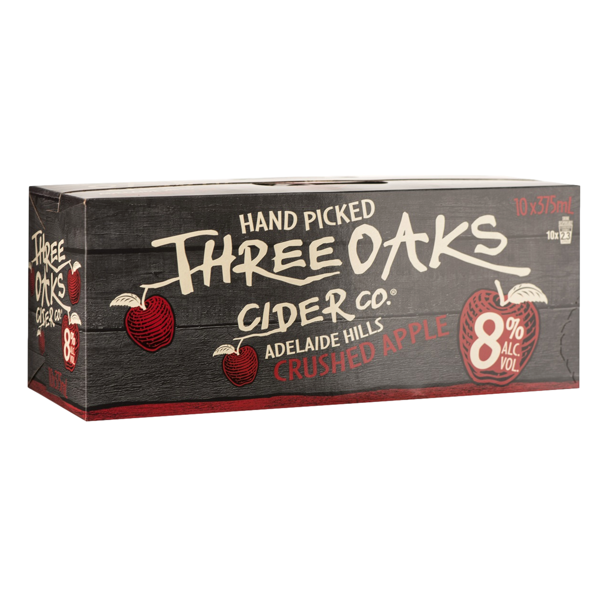 Three Oaks Apple Cider 8% 375ml Can 10 Pack