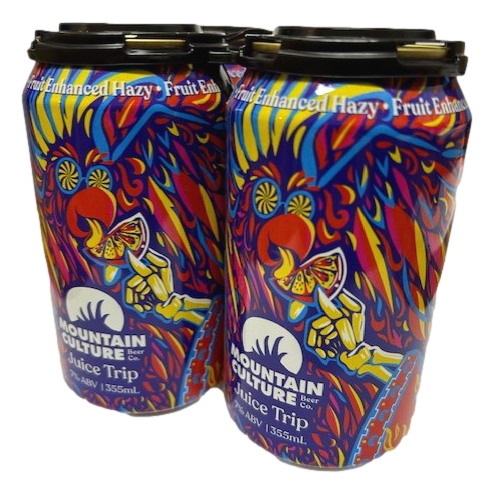 Mountain Culture Juice Trip Fruit Enhanced Hazy Pale Ale 355ml Can 4 Pack