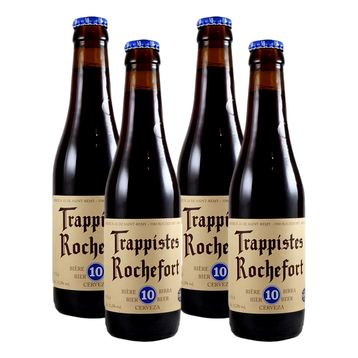 Rochefort Trappistes 10 Quadrupel 11.3% 330ml Bottle 4 Pack