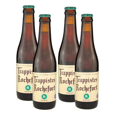 Rochefort Trappistes 8 Belgian Dark Ale 330ml Bottle 4 Pack