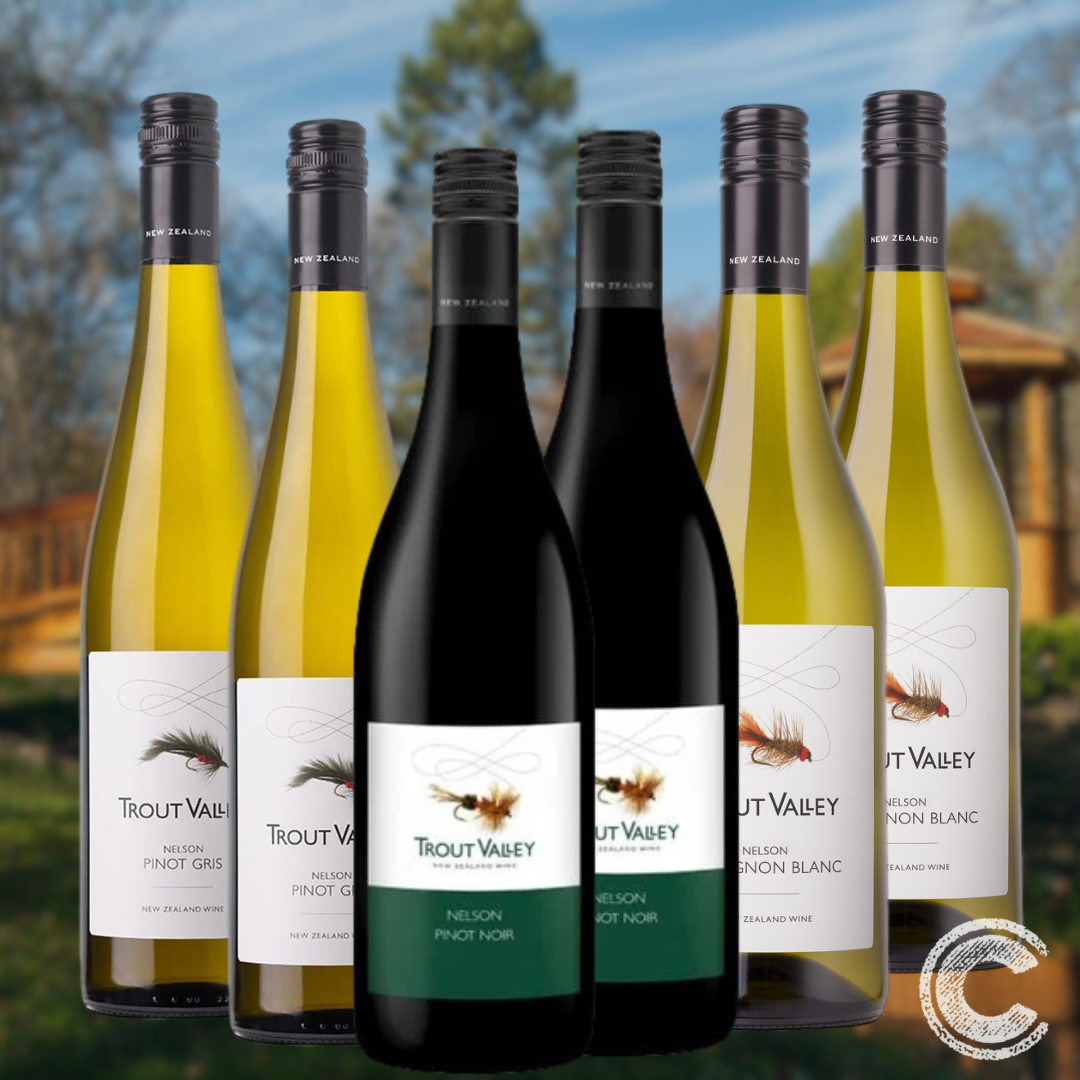 Mixed Red & White Wine 6 Pack - About Trout