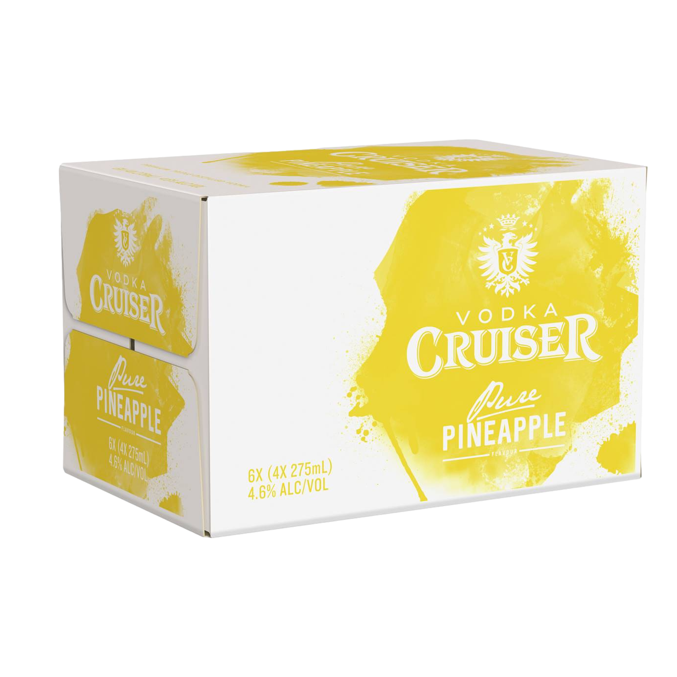 Vodka Cruiser Pure Pineapple 275ml Bottle Case of 24
