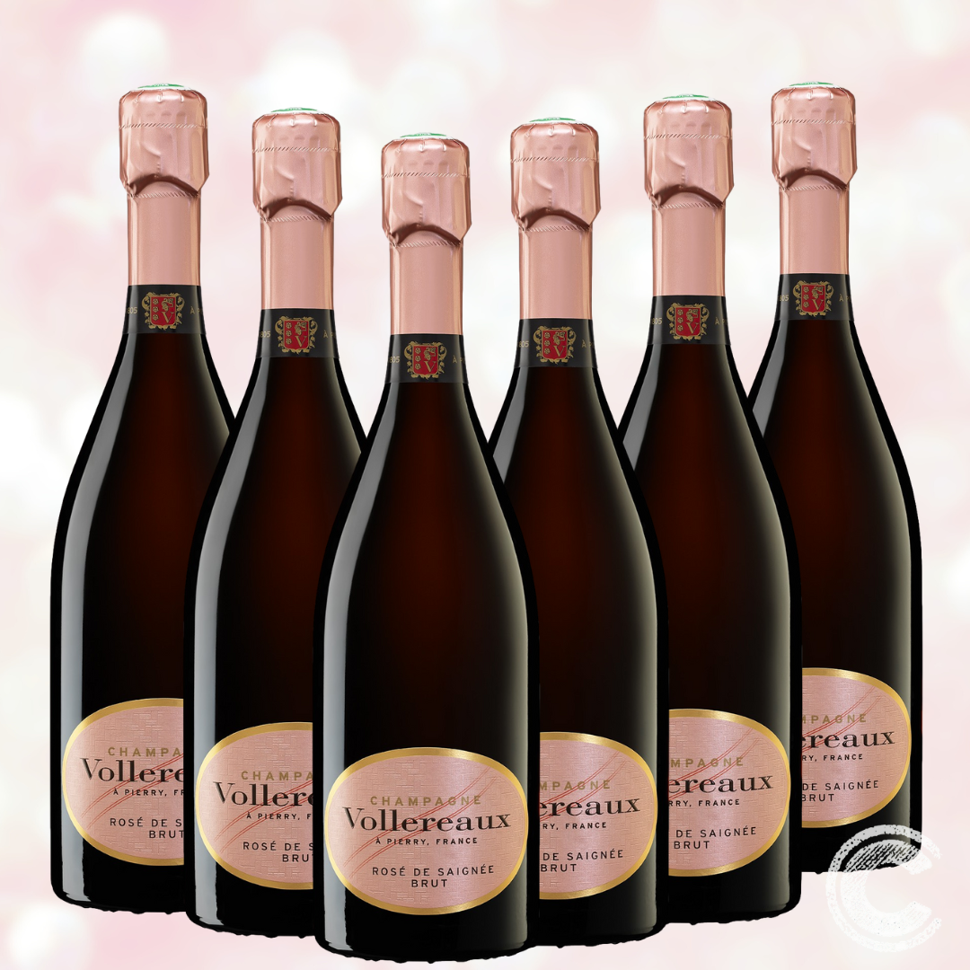 Vollereaux Rose de Saignee Brut Non Vintage - 6 Pack