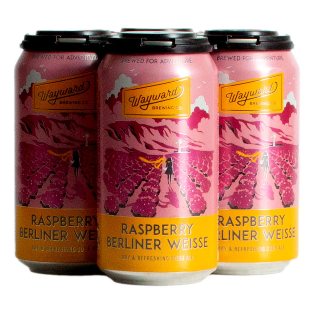 Wayward Raspberry Berliner Weisse 375ml Can 4 Pack