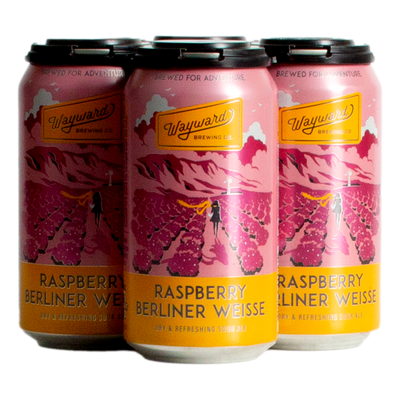 Wayward Raspberry Berliner Weisse 375ml Can 4 Pack