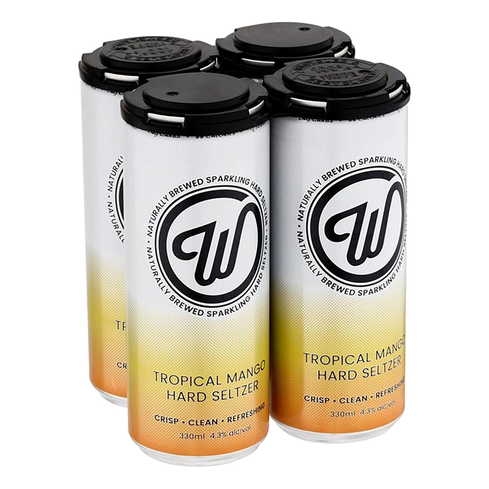 Wayward W Mango Hard Seltzer 330ml Can 4 Pack