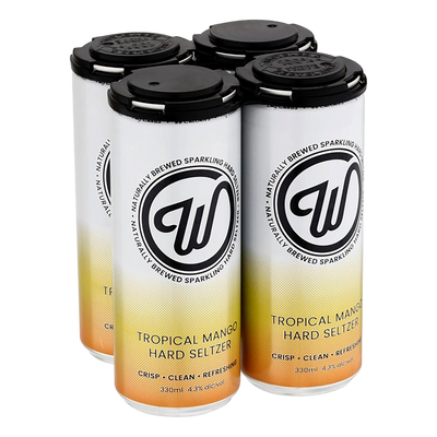 Wayward W Mango Hard Seltzer 330ml Can 4 Pack