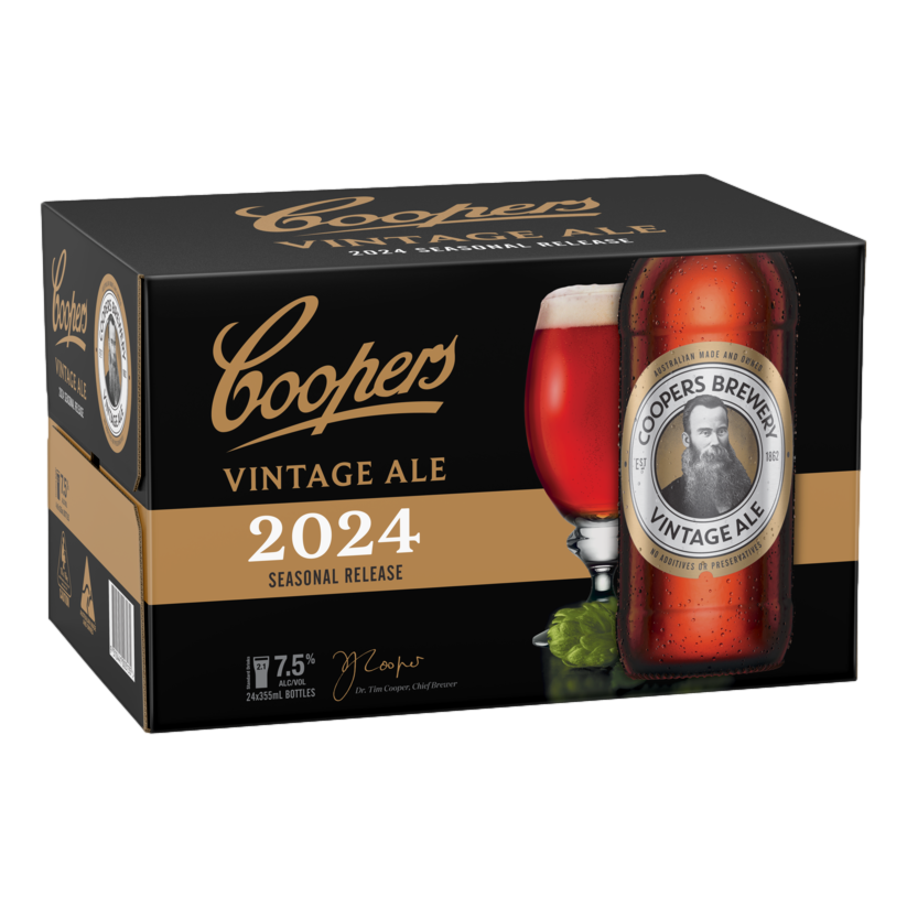 Coopers Extra Strong Vintage Ale 2024 7.5% 355ml Bottle Case of 24