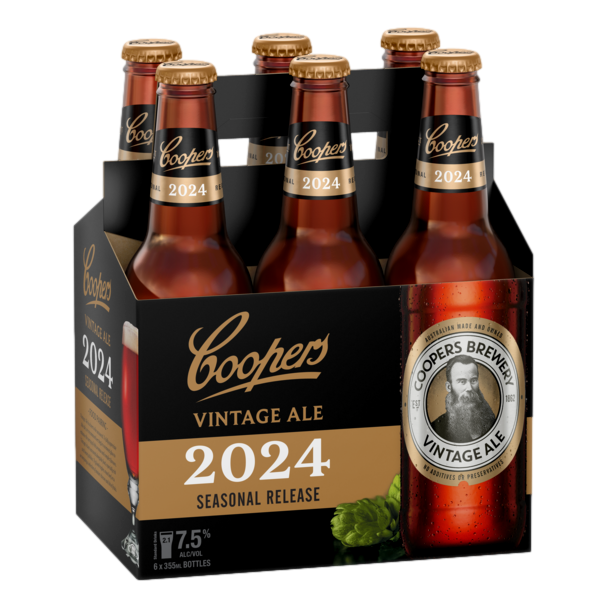 Coopers Extra Strong Vintage Ale 2024 7.5% 355ml Bottle 6 Pack