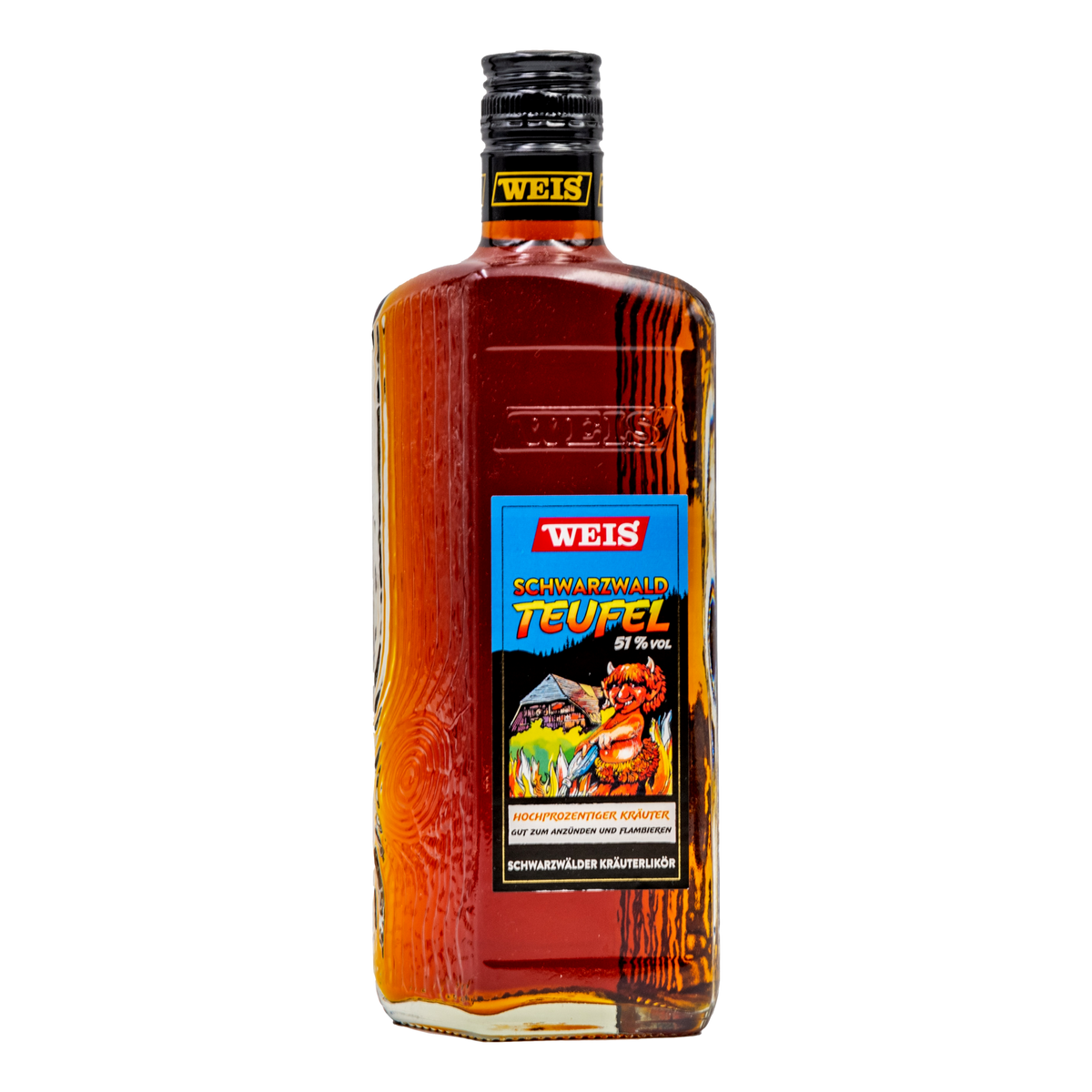 Weis Black Schwarzwald Teufel Black Forest Devil Herbal Liqueur 500ml
