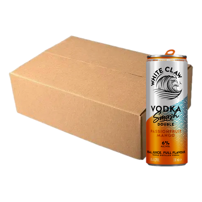 White Claw Smash Double Passionfruit Mango Vodka 6% 330ml Can Case of 24 - Camperdown Cellars