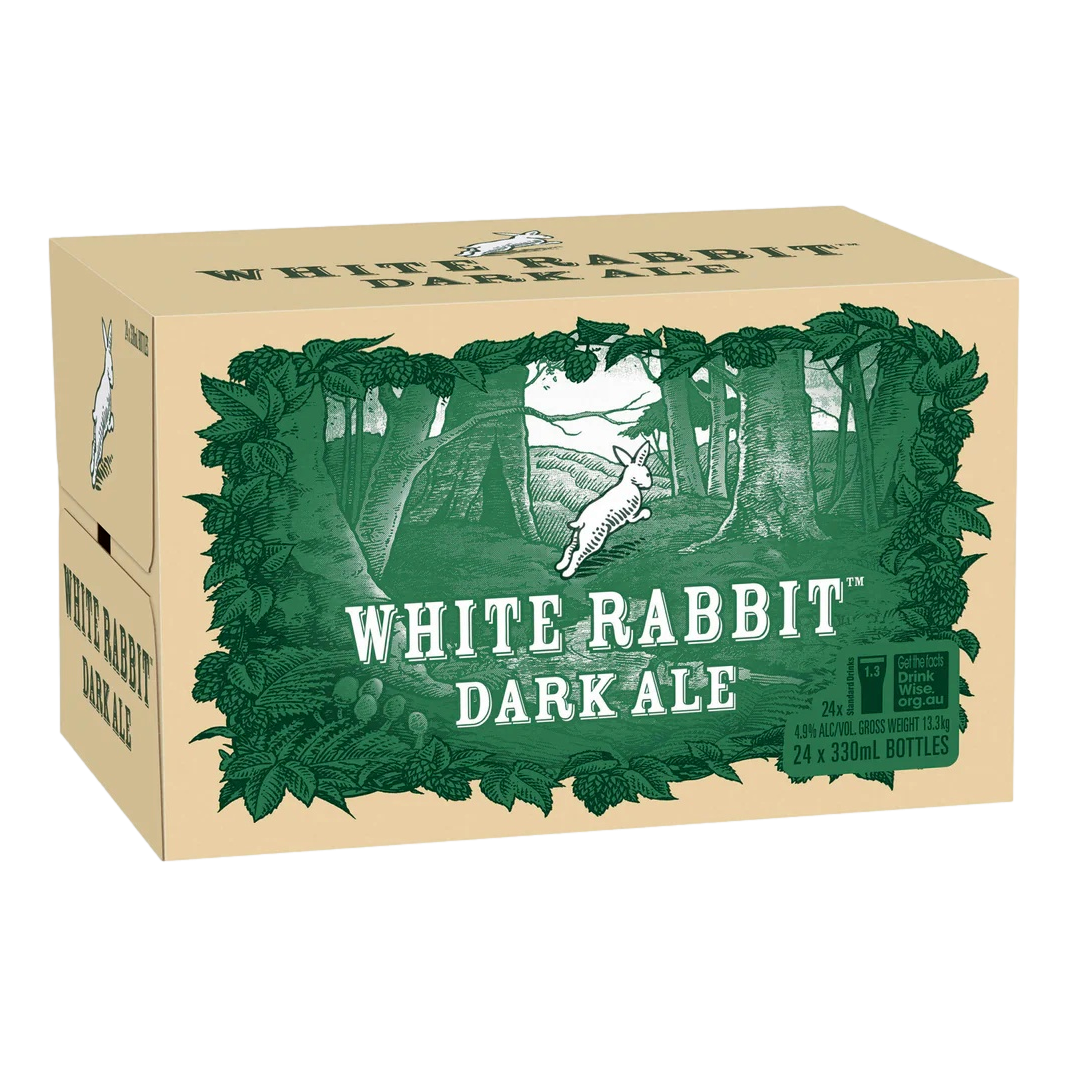 White Rabbit Dark Ale 330ml Bottle Case of 24