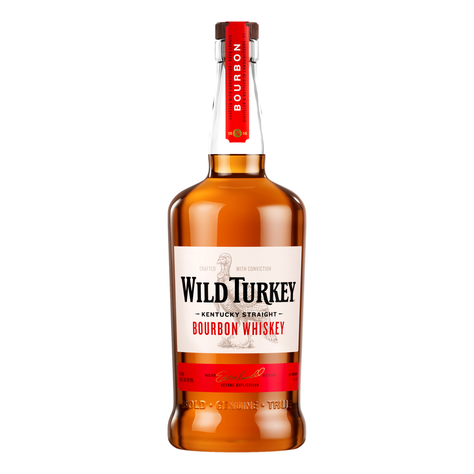 Wild Turkey 81 Proof Kentucky Straight Bourbon Whiskey 1L