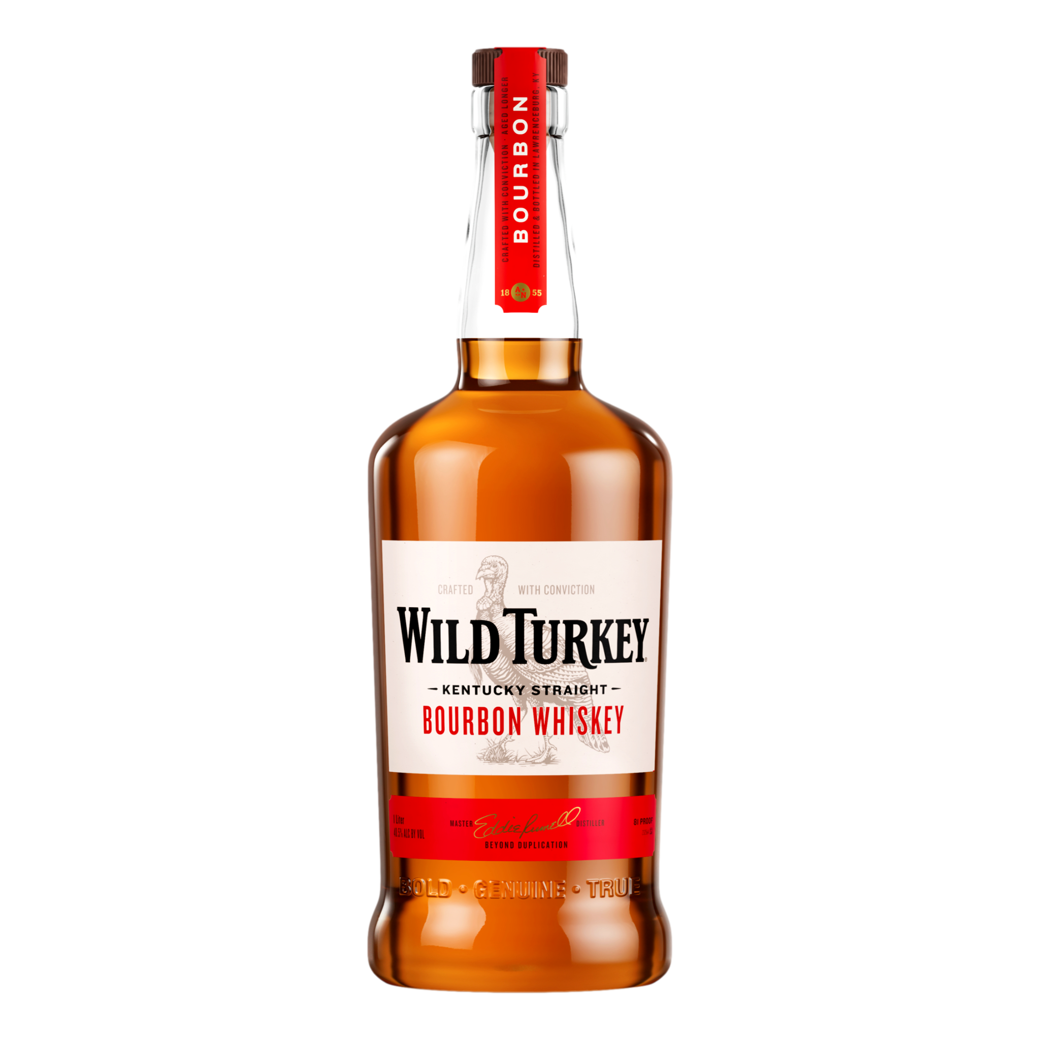 Wild Turkey 81 Proof Kentucky Straight Bourbon Whiskey 1L