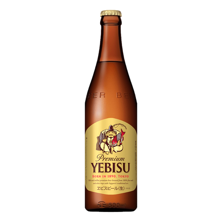 Yebisu Premium Malt Lager 500ml Bottle Single