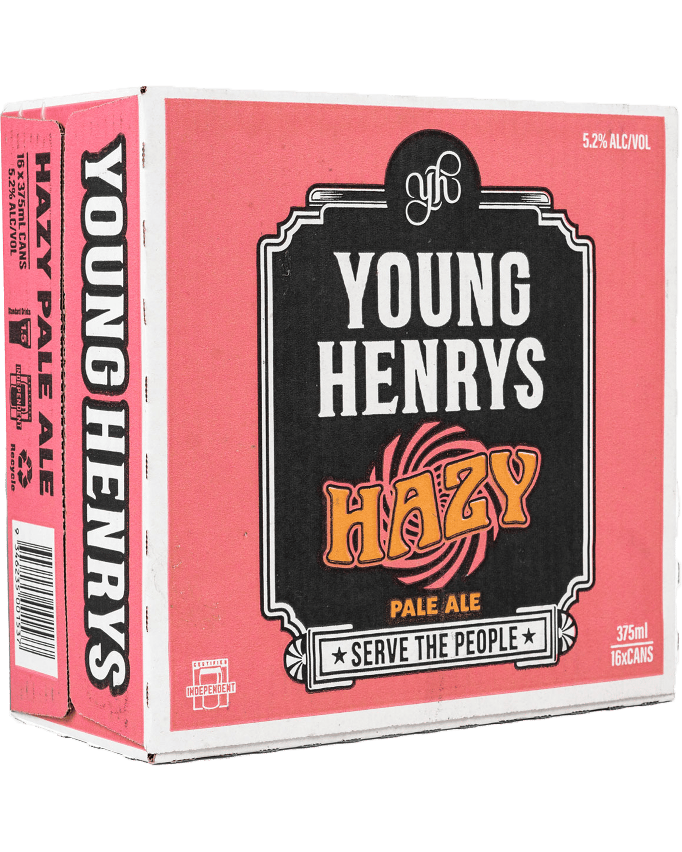 Young Henrys Hazy Pale Ale 375ml Can Case of 16