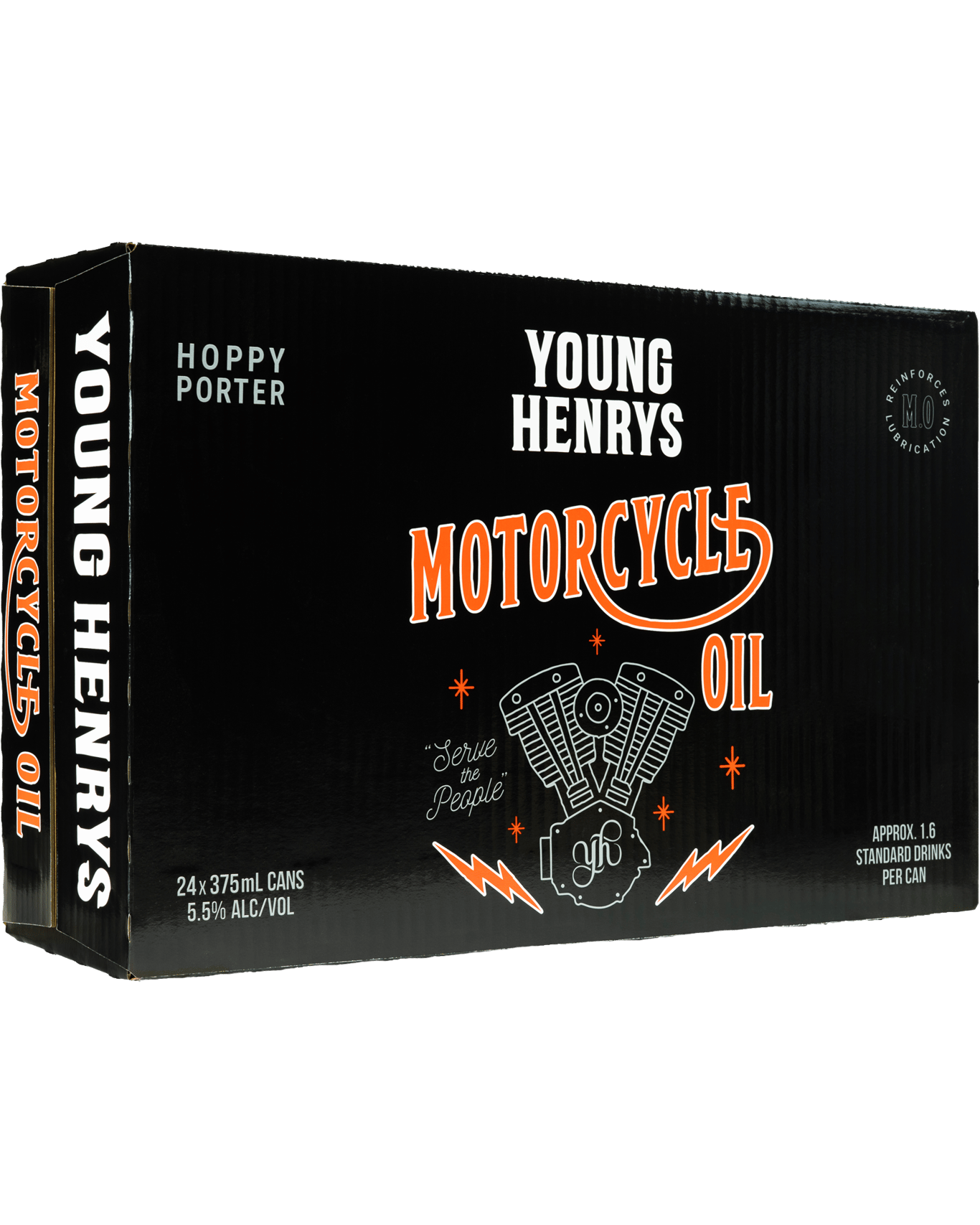 Young Henrys Motorcycle Oil Hoppy Porter 375ml Can Case of 24