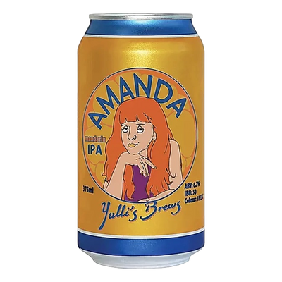 Yulli's Amanda Mandarin IPA 375ml Can Case of 16