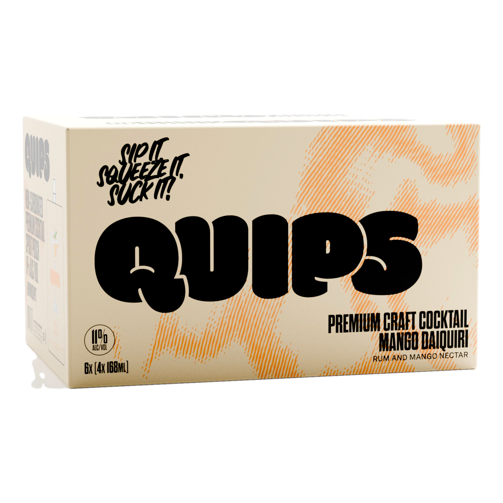 Zap Quips Quips Mango Daiquiri Cocktail Pouch 168ml Case of 24 - Camperdown Cellars