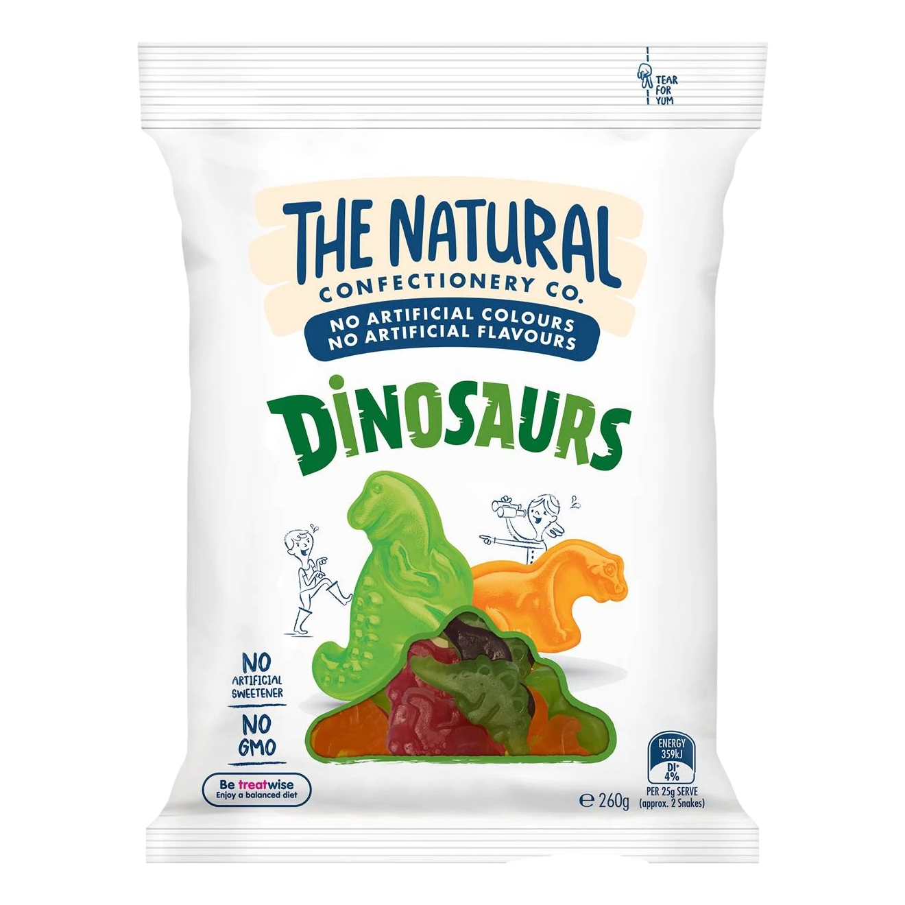 The Natural Confectionery Co. Dinosaurs 260g