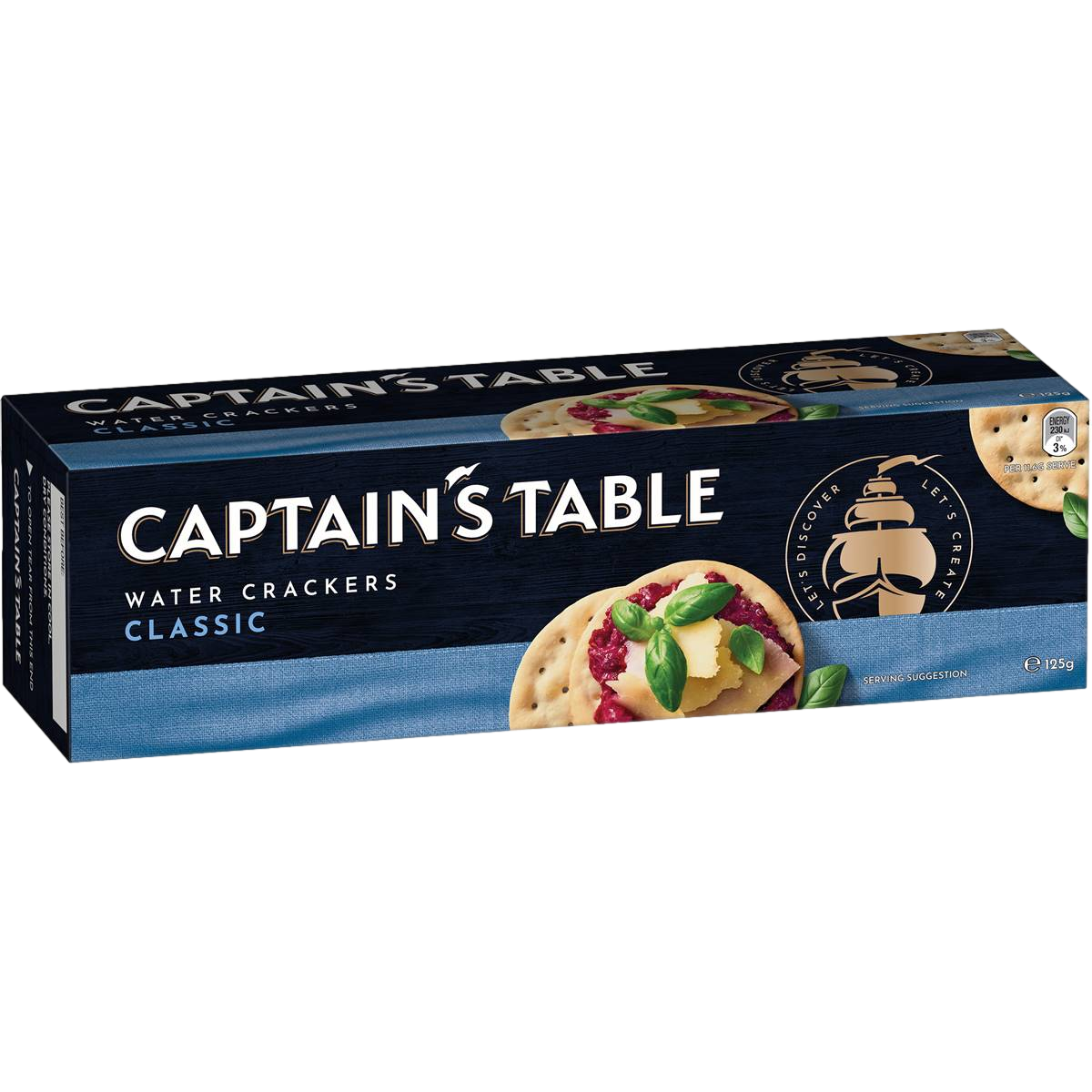 Captain's Table Water Crackers Classic 125g