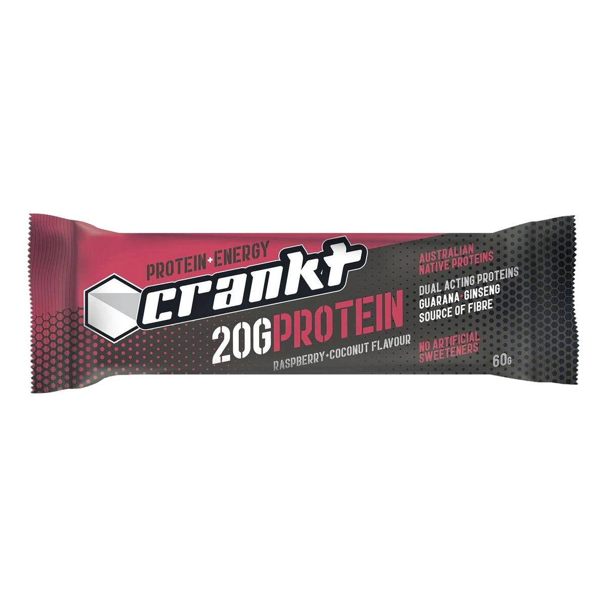 Crankt Chocolate Raspberry Coconut Bar 60g