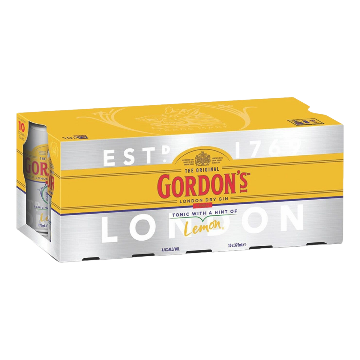 Gordon's Gin & Tonic 375ml Can 10 Pack