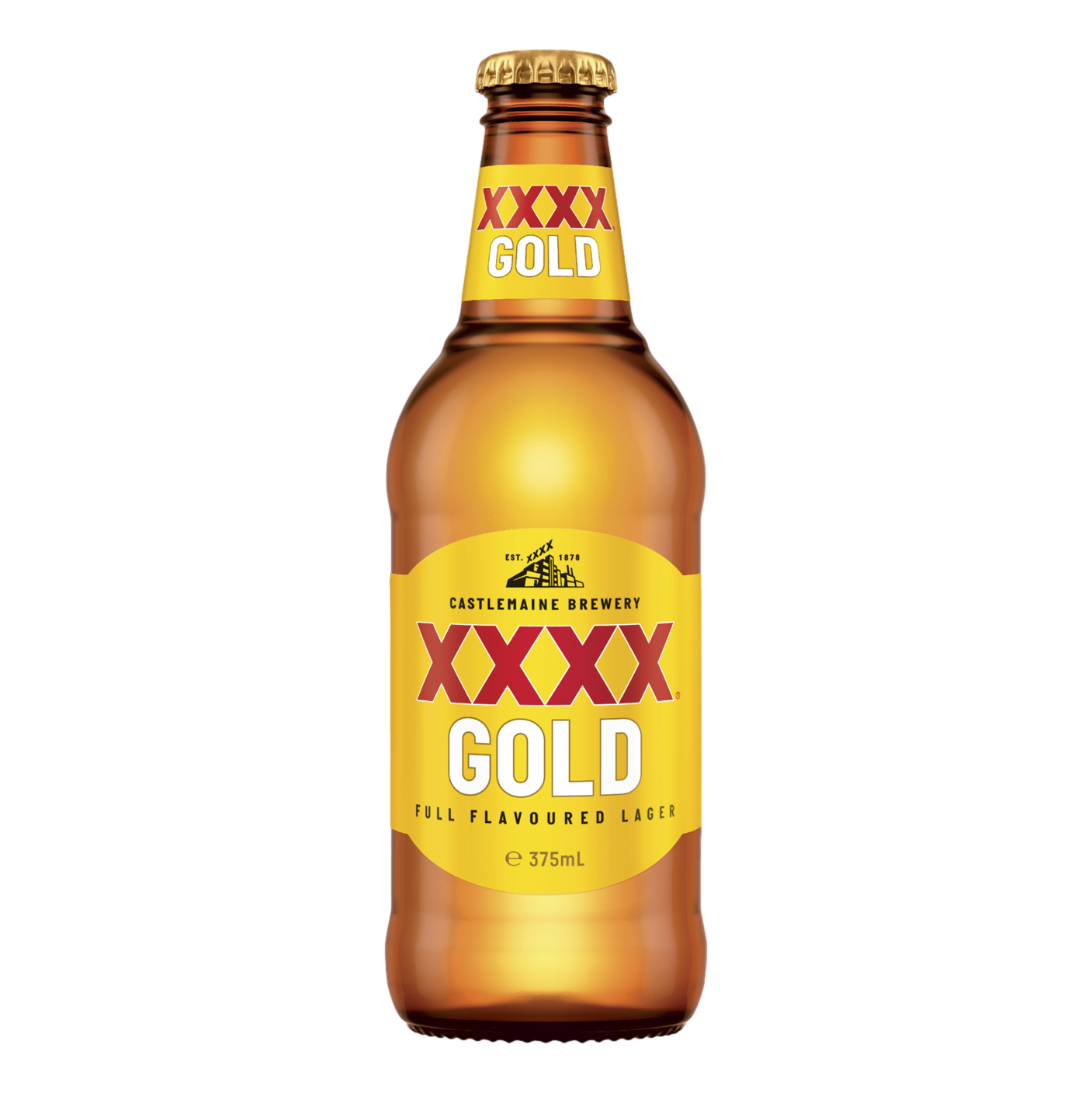 XXXX Gold Lager 375ml Bottle Single