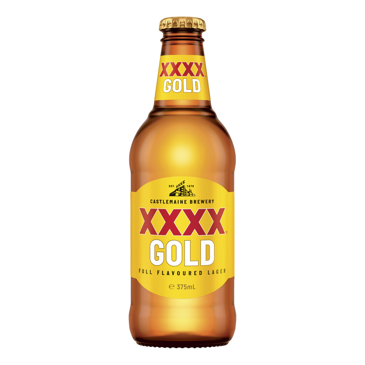 XXXX Gold Lager 375ml Bottle Case of 24