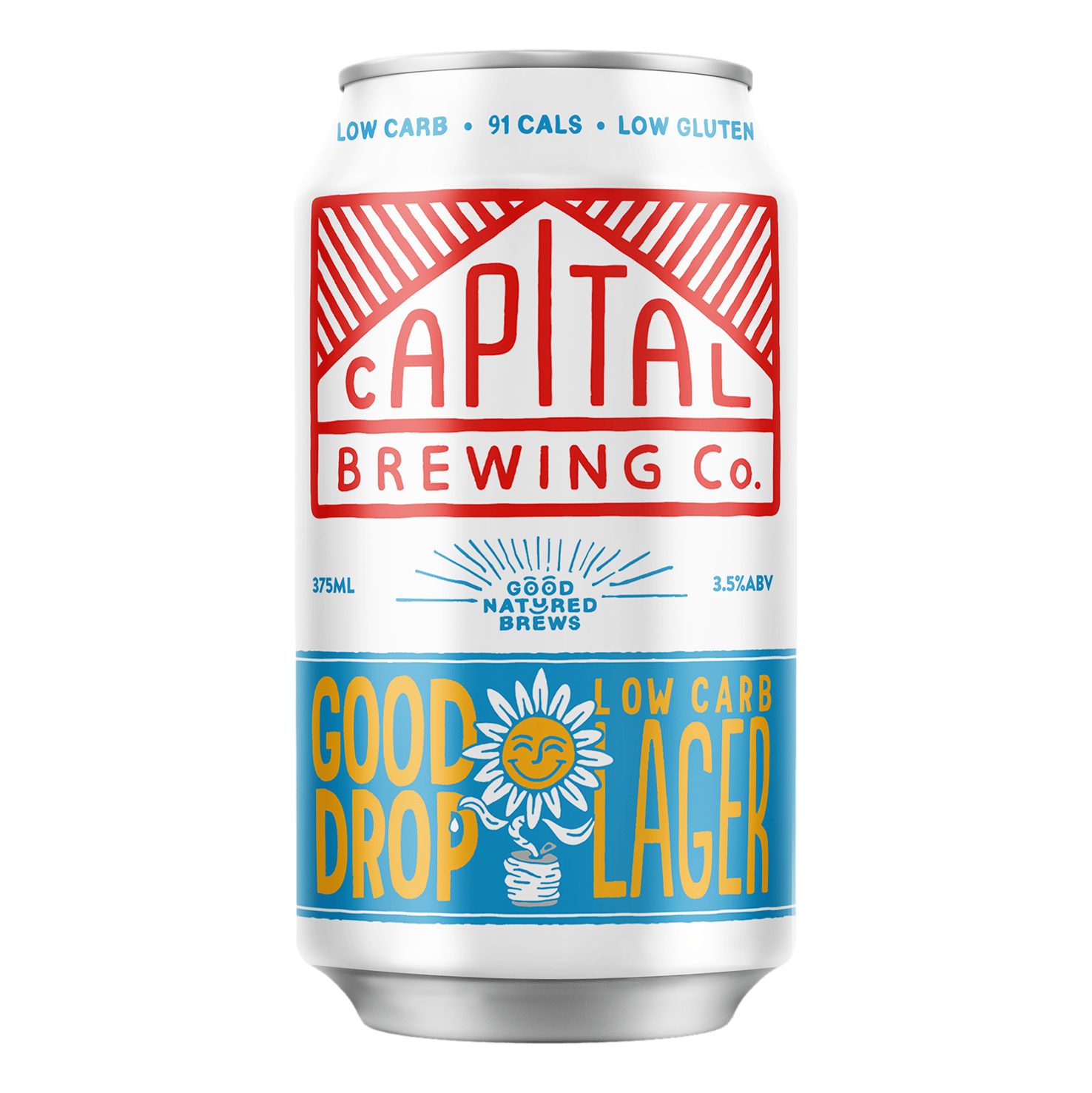 Capital Brewing Co. Good Drop Low Carb Lager  3.5% 375ml Can Single