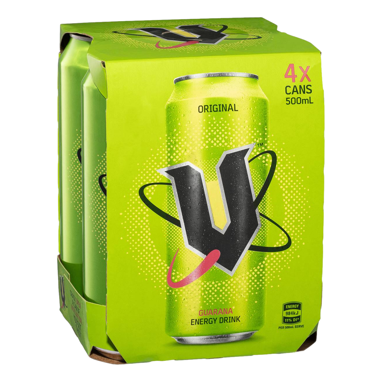 V Energy Drink Original 500ml 4 Pack