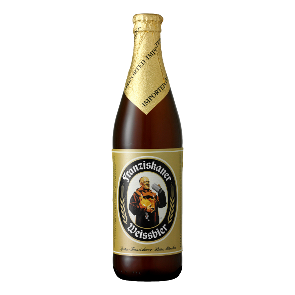 Franziskaner Hefe-Weissbier Naturtrub 500ml Bottle Single