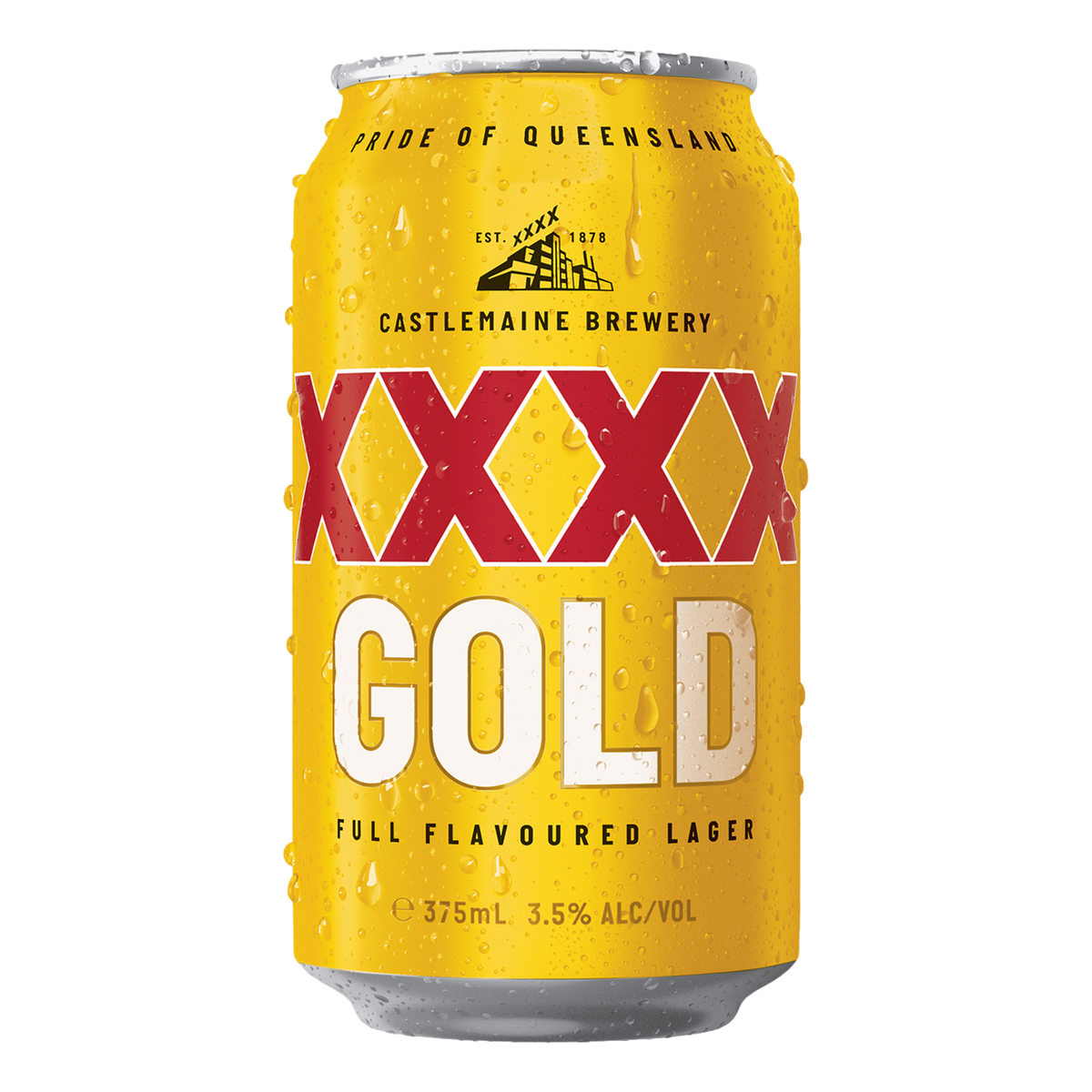 XXXX Gold Lager 375ml Can Single