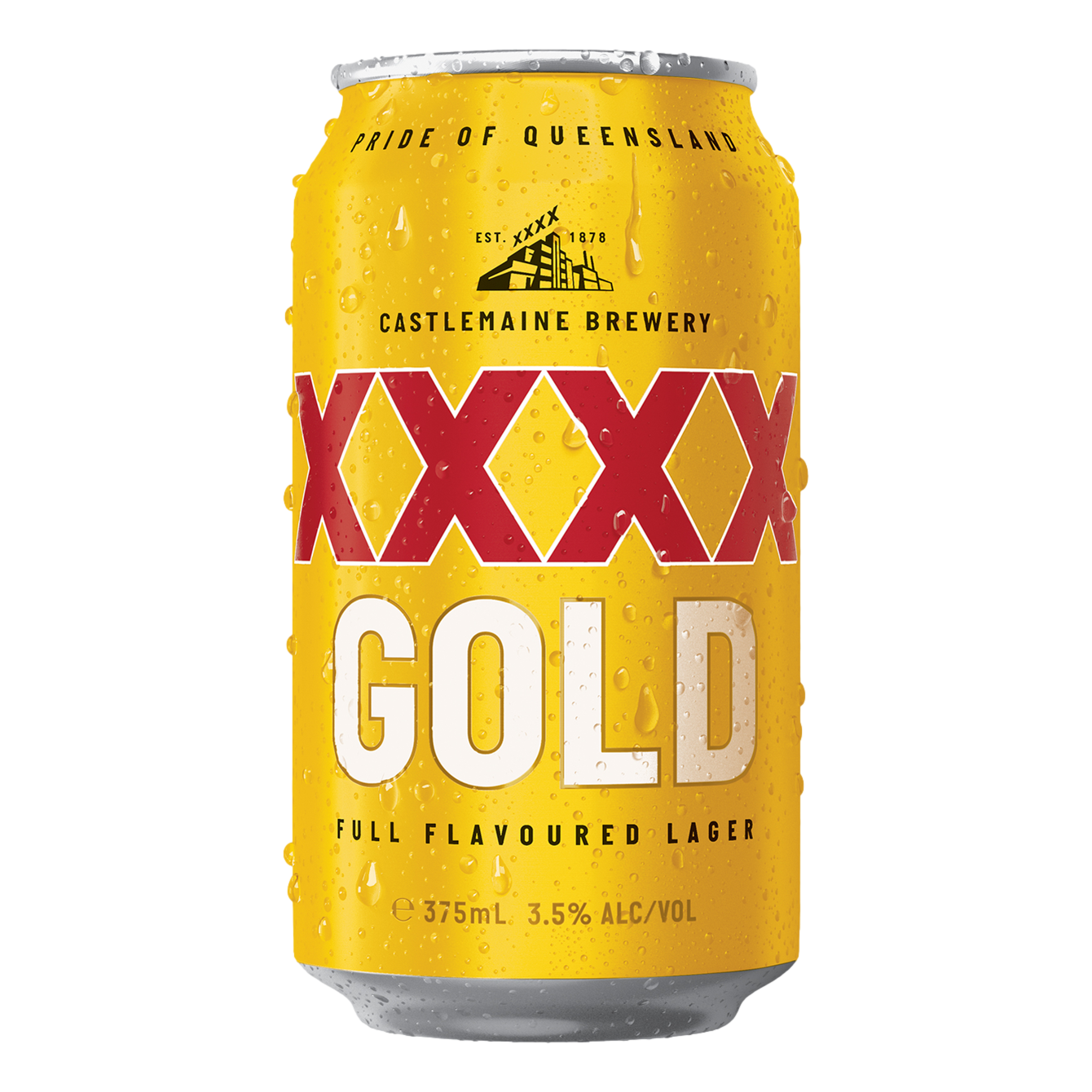XXXX Gold Lager 3.5% 375ml Can Single