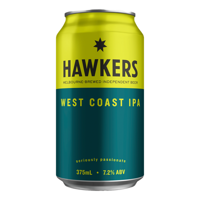Hawkers West Coast IPA 375ml Can Case of 16