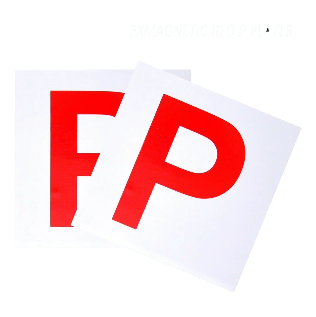 Magnetic Red P Plates 2 Pack