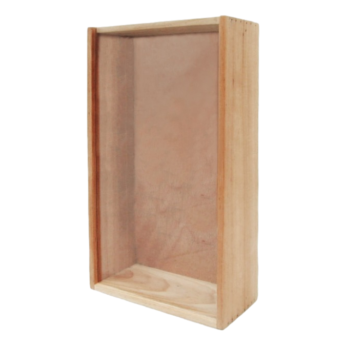 Wooden Gift Box DOUBLE Bottle with Acrylic Lid